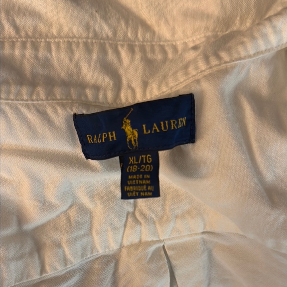 Ralph Lauren Kids White Button Down Shirt